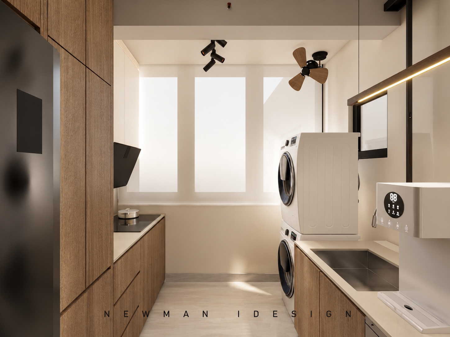 Scandinavian Galley Utility Room